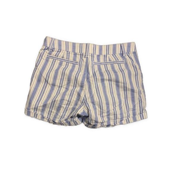 So Womens Blue White Striped Low Rise Favorite MIDI Shorts 3 - Picture 2 of 4
